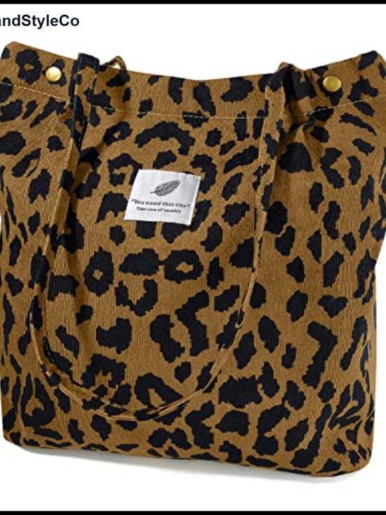 Other - Corduroy Tote Bag Canvas Shoulder Purse Inner Pocket